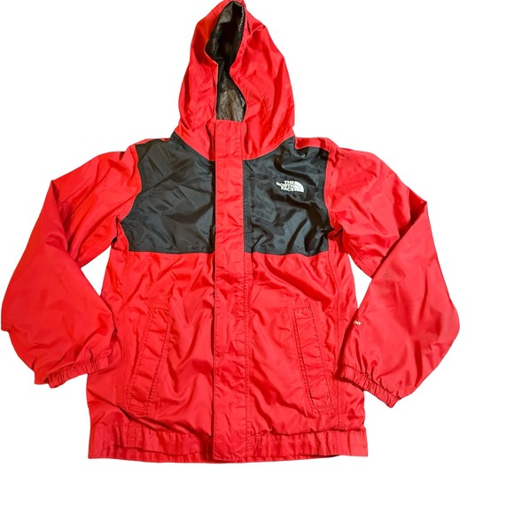 The North Face Other - The North Face Kids Boys Red Black DryVent Rain Jacket Hooded Shell Coat S 7/8
